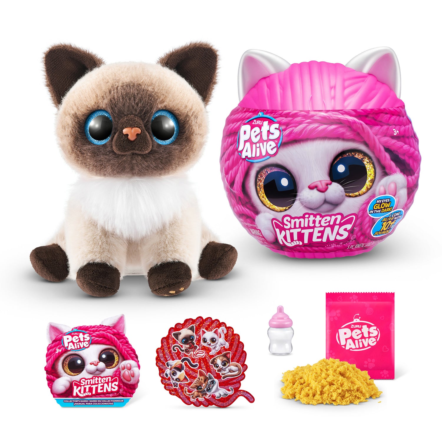 ZURU - Pets Alive Smitten Kittens - Gattini Interattivi con Suoni e Sorprese